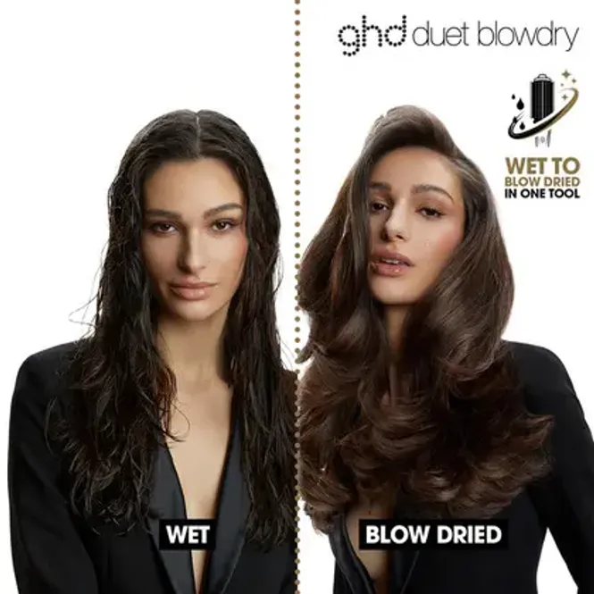 Hovedbilde ghd Duet Blow Dry - 2-in-1 Hair Dryer Brush Black